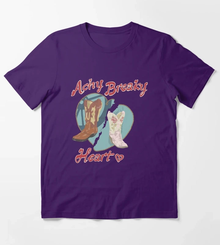 ACHY BREAKY HEART T-Shirt Purple