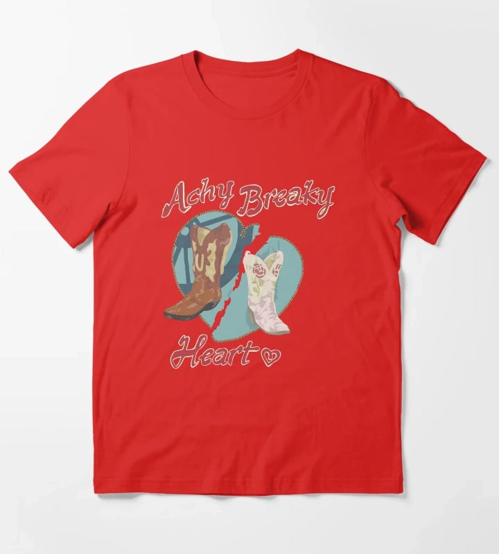 ACHY BREAKY HEART T-Shirt Red