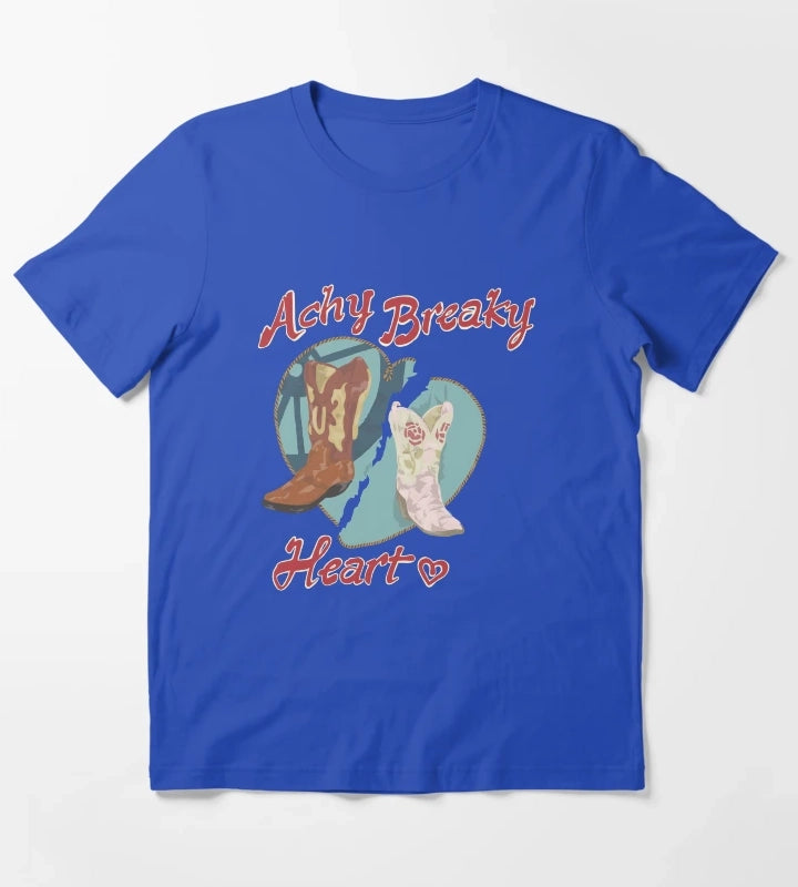 ACHY BREAKY HEART T-Shirt Blue