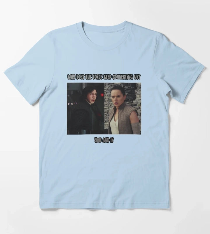 ADAM DRIVER Connecting Us REYLO T-Shirt Sky Blue
