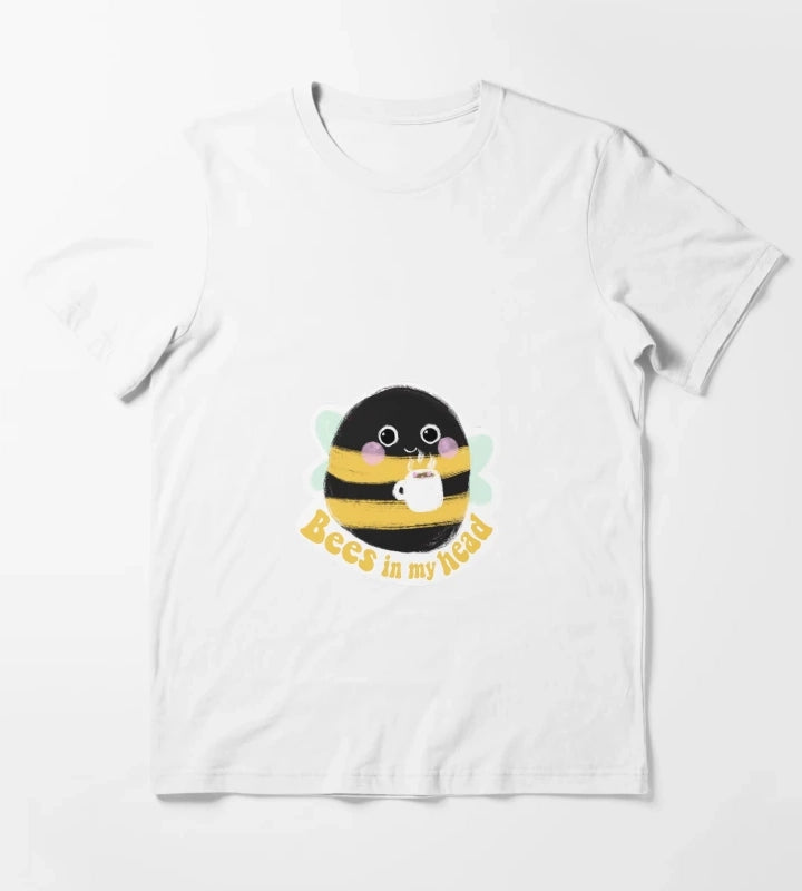 ADHD Bee bees in my head T-Shirt White