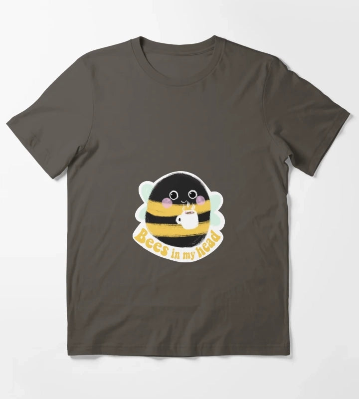 ADHD Bee bees in my head T-Shirt Dark Grey