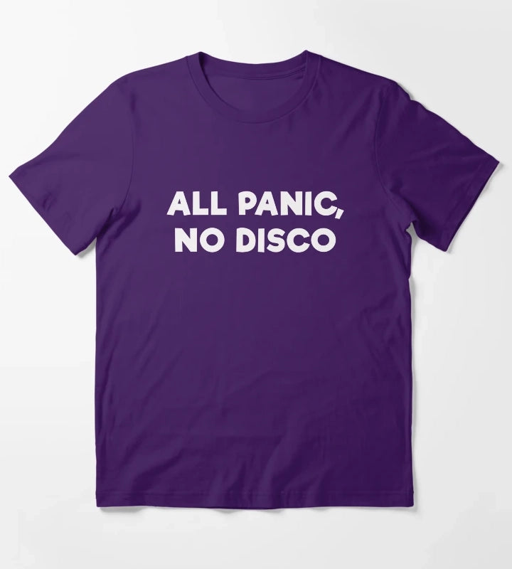 ALL PANIC NO DISCO T-Shirt Purple