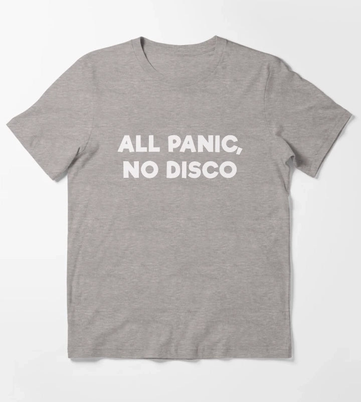 ALL PANIC NO DISCO T-Shirt Heather Grey