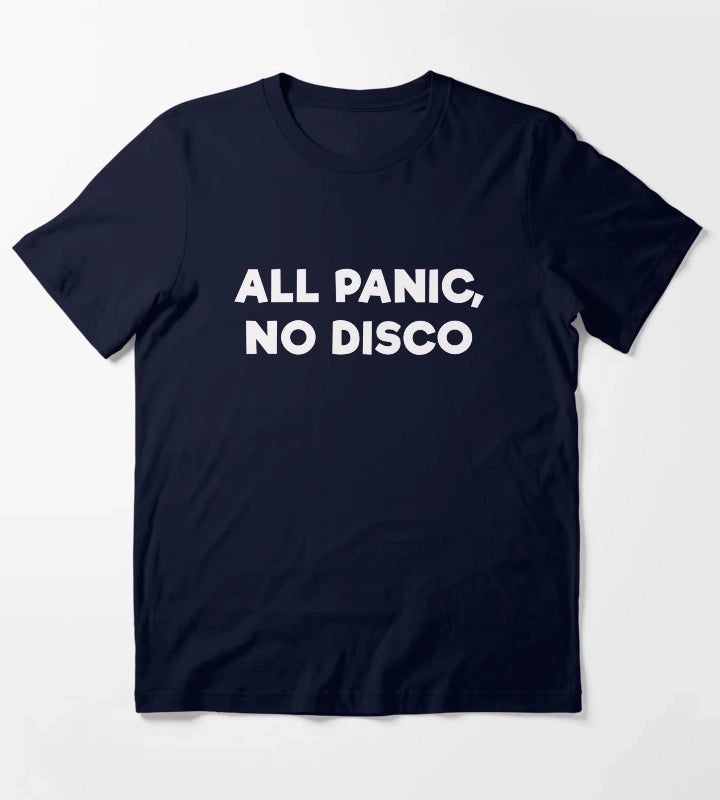 ALL PANIC NO DISCO T-Shirt Navy