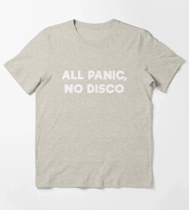 ALL PANIC NO DISCO T-Shirt Cream