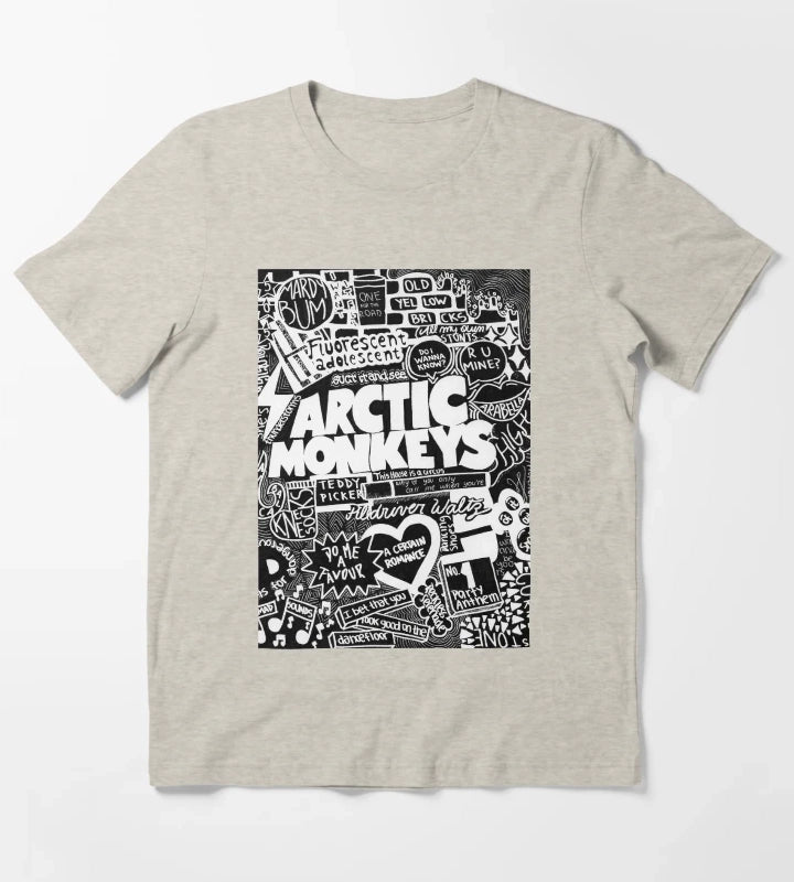 AM Typo T-Shirt Cream