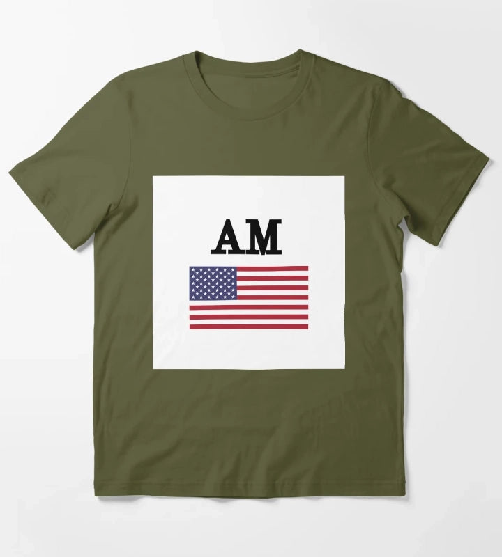 ARCTIC MONKEYS AM 2002 ALEX TURNER WHITE T-Shirt Olive Green