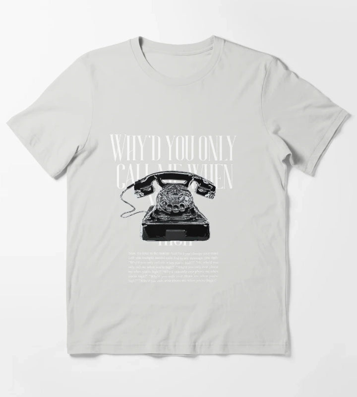 ARTIC MONKEYS Whyd You Only Call Me When Youre High T-Shirt Light Grey