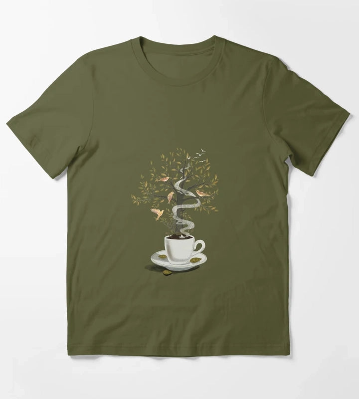 A Cup of Dreams T-Shirt Olive Green