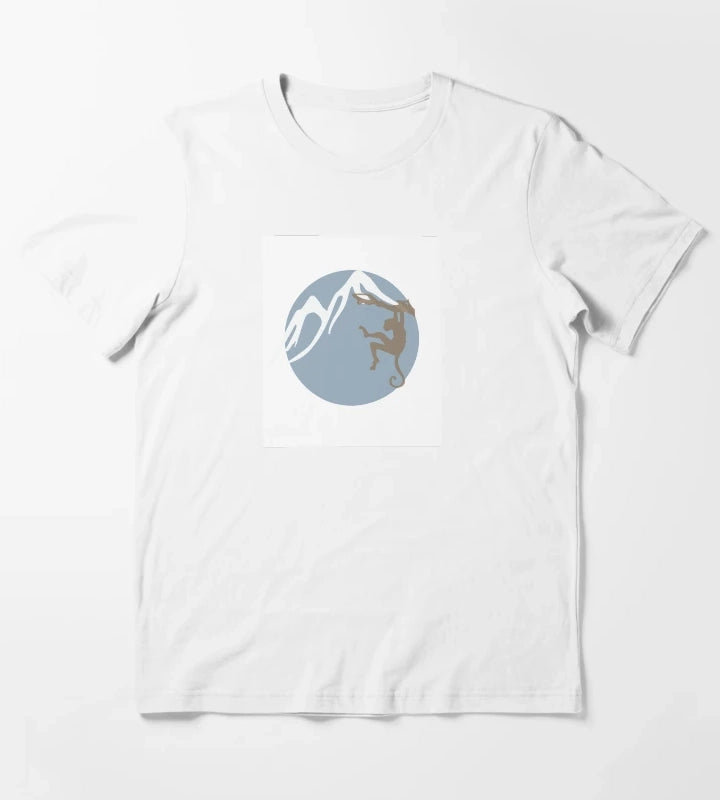 A Monkey in the Arctic Animal Pets T-Shirt White