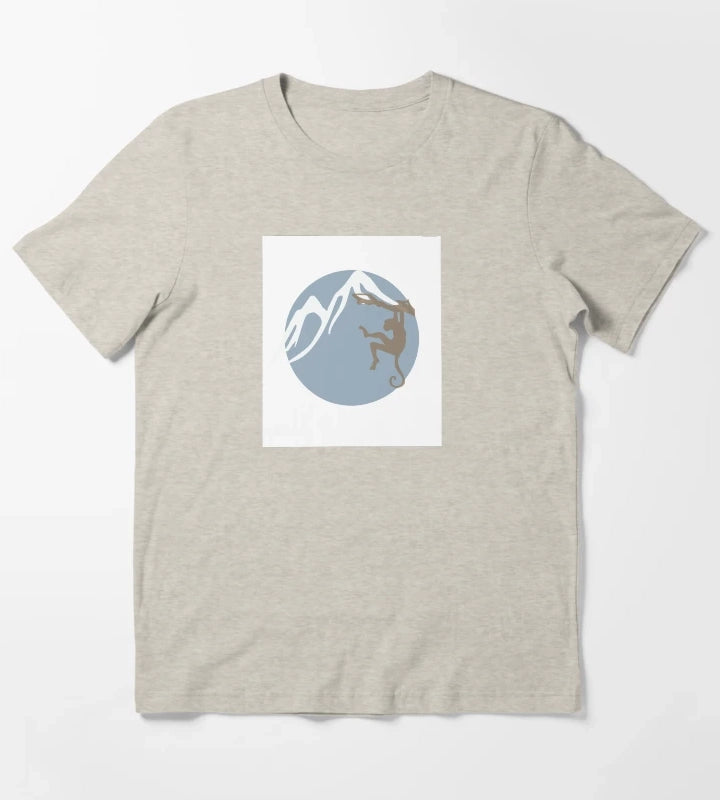 A Monkey in the Arctic Animal Pets T-Shirt Cream