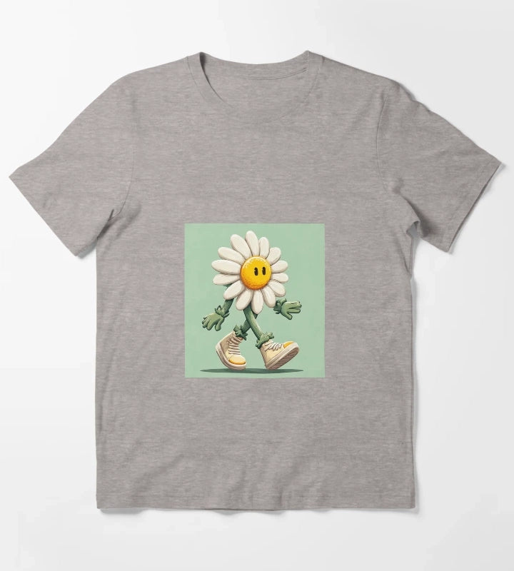 A STREET ART MARGHERITA WITH SNEAKERS T-Shirt Heather Grey