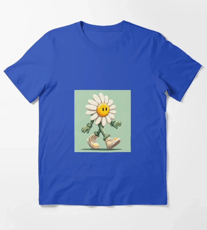 A STREET ART MARGHERITA WITH SNEAKERS T-Shirt Blue