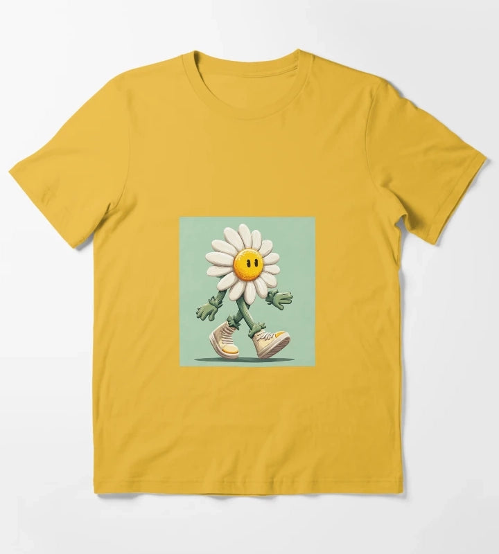 A STREET ART MARGHERITA WITH SNEAKERS T-Shirt Yellow