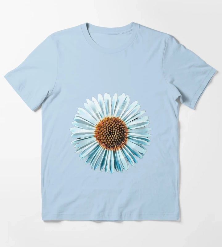 A Single Daisy T-Shirt Sky Blue