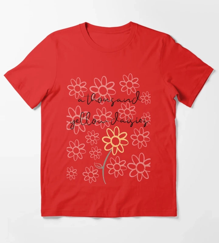 A Thousand Yellow Daisies T-Shirt Red