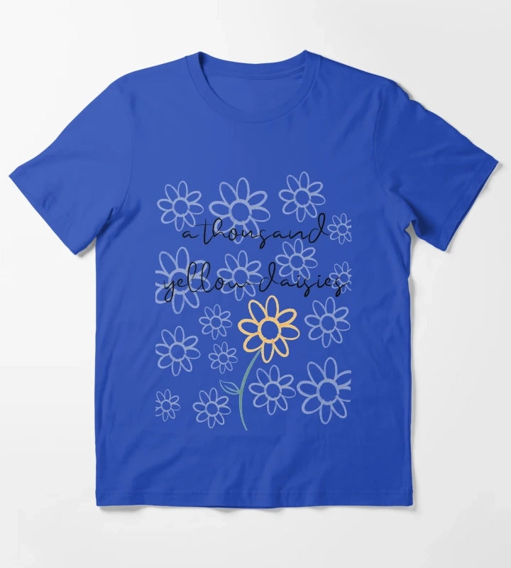 A Thousand Yellow Daisies T-Shirt Blue