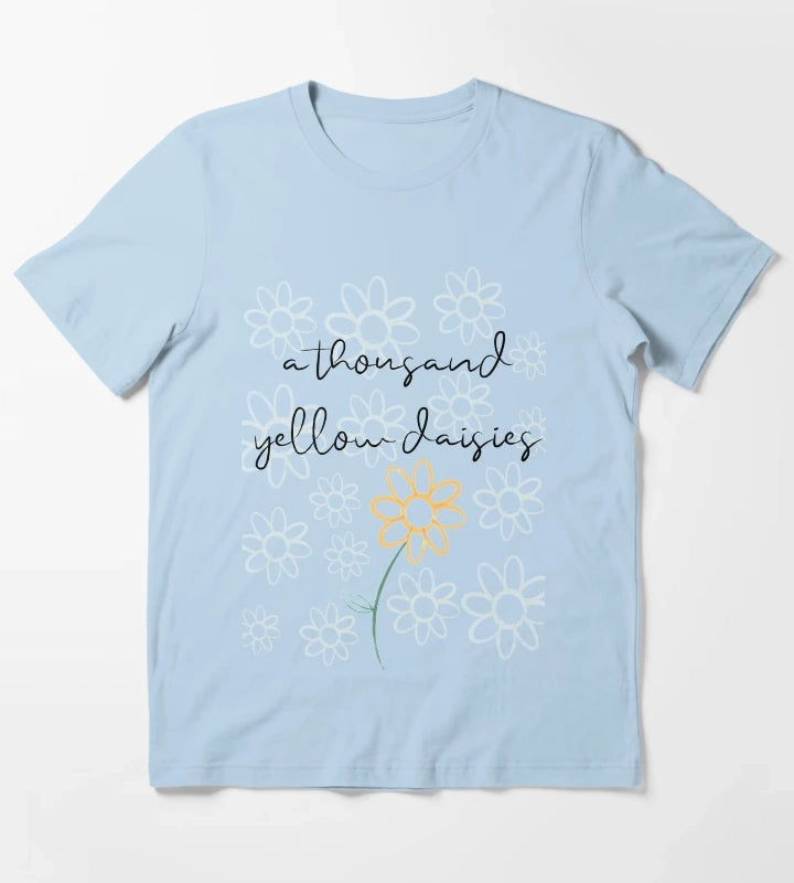 A Thousand Yellow Daisies T-Shirt Sky Blue