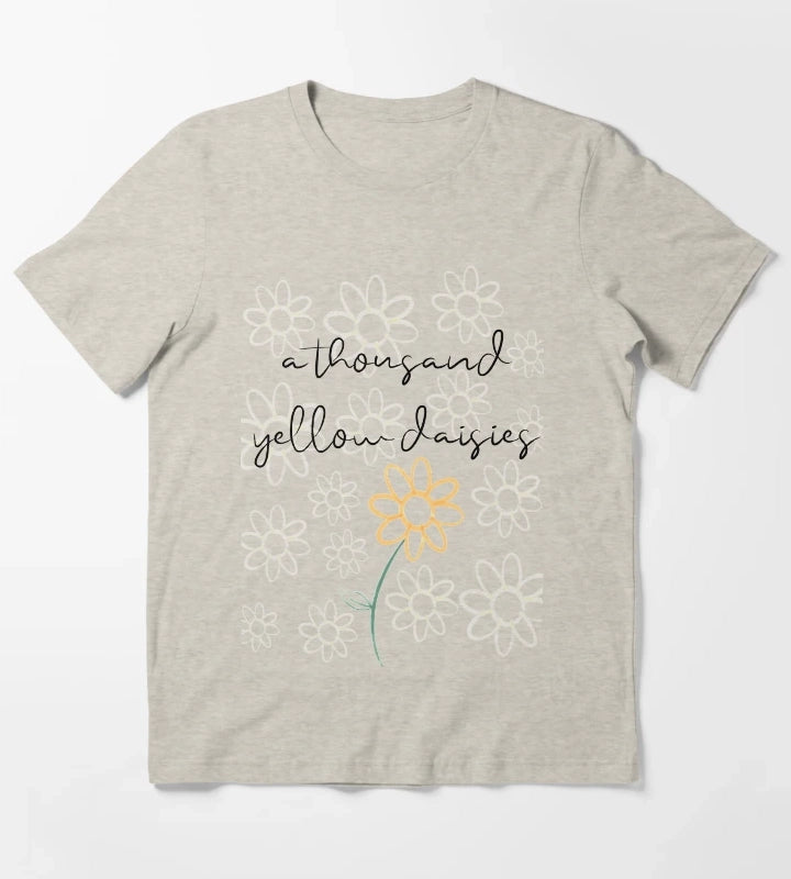 A Thousand Yellow Daisies T-Shirt Cream
