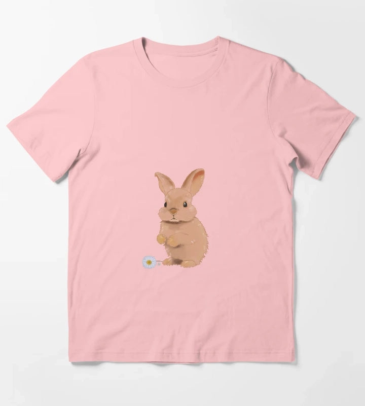 A bunny with daisies T-Shirt Dark Grey