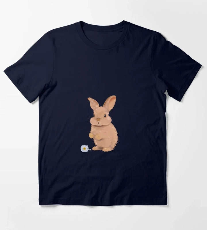 A bunny with daisies T-Shirt Navy