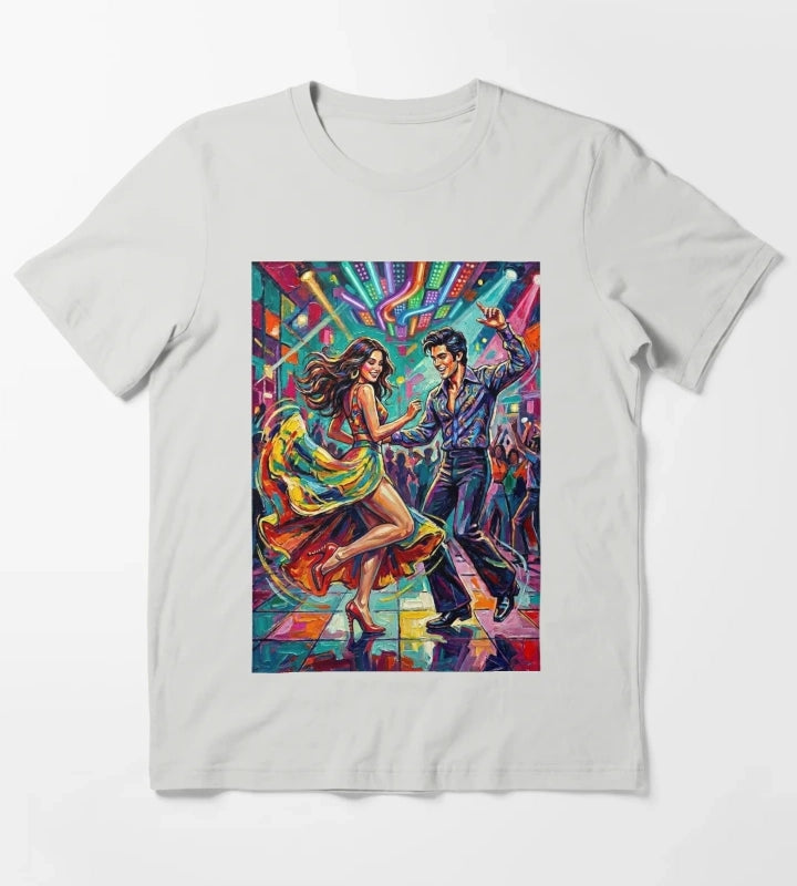 A couple dancing disco T-Shirt Light Grey