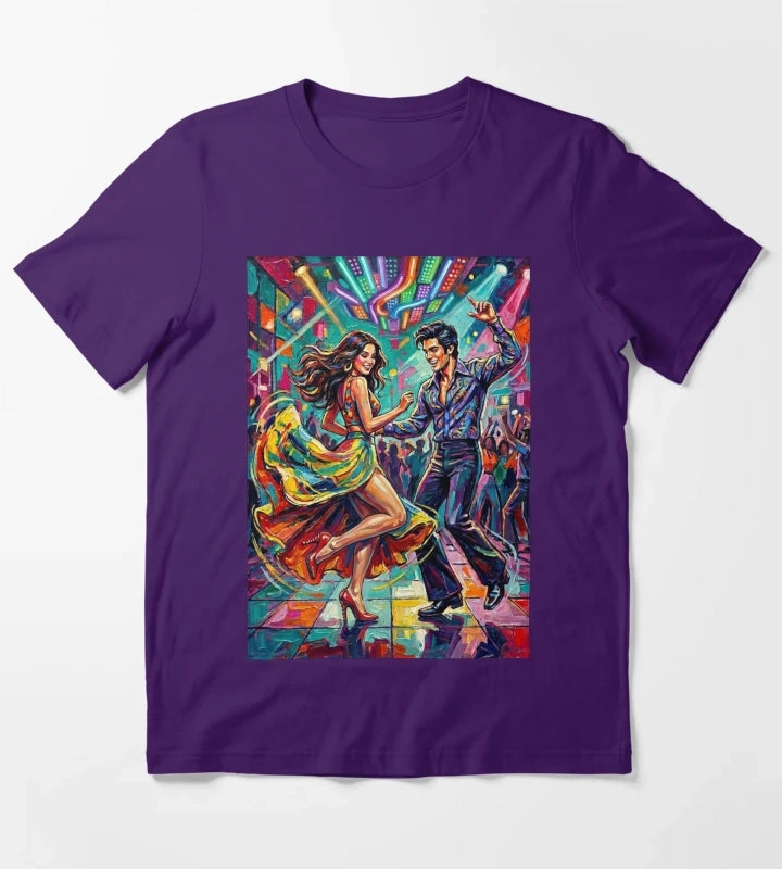 A couple dancing disco T-Shirt Purple