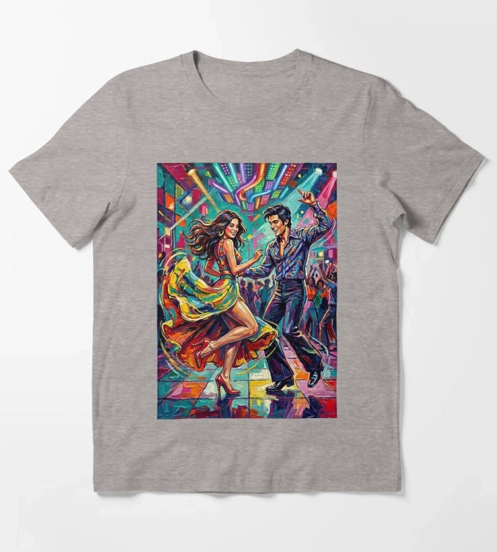 A couple dancing disco T-Shirt Heather Grey