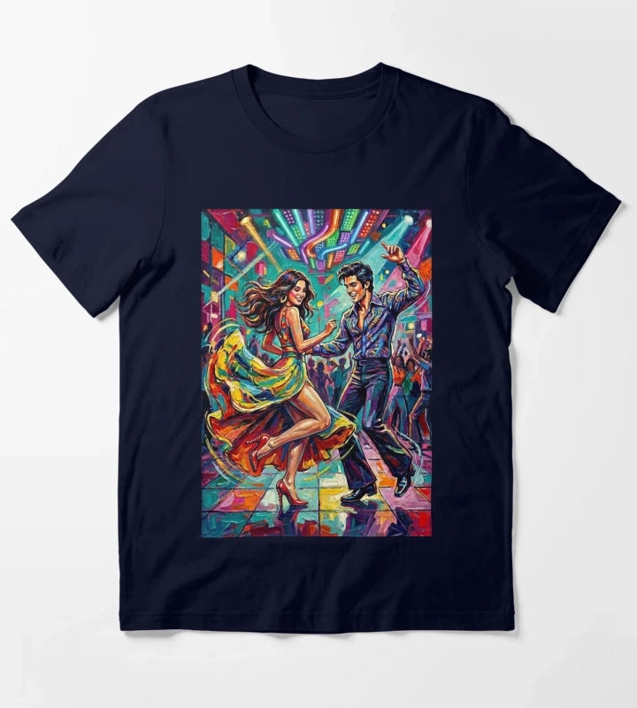 A couple dancing disco T-Shirt Navy