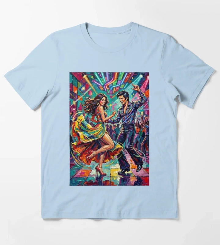 A couple dancing disco T-Shirt Sky Blue