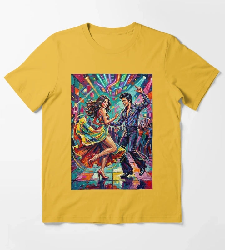 A couple dancing disco T-Shirt Yellow