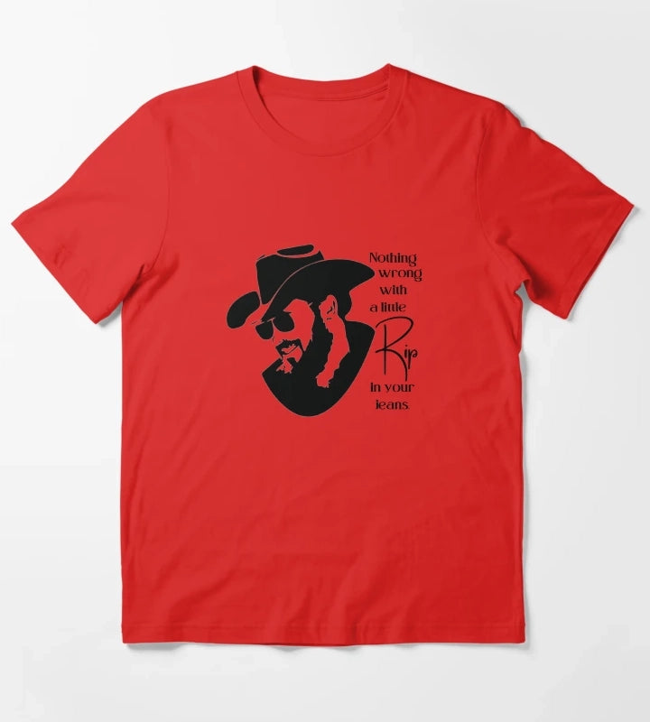 A little Rip in your jeans T-Shirt Red
