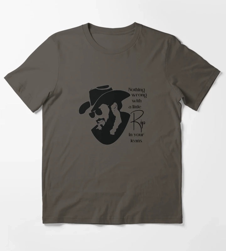 A little Rip in your jeans T-Shirt Dark Grey