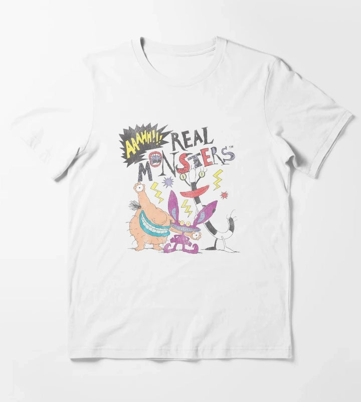 Aaahh Real Monsters Friends Group Shot T-Shirt White