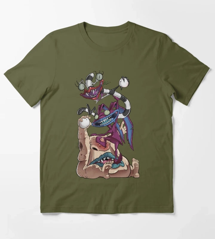 Aaahh Real Monsters T-Shirt Olive Green