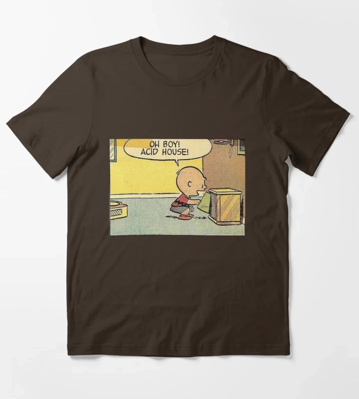 Acid House T-Shirt Brown