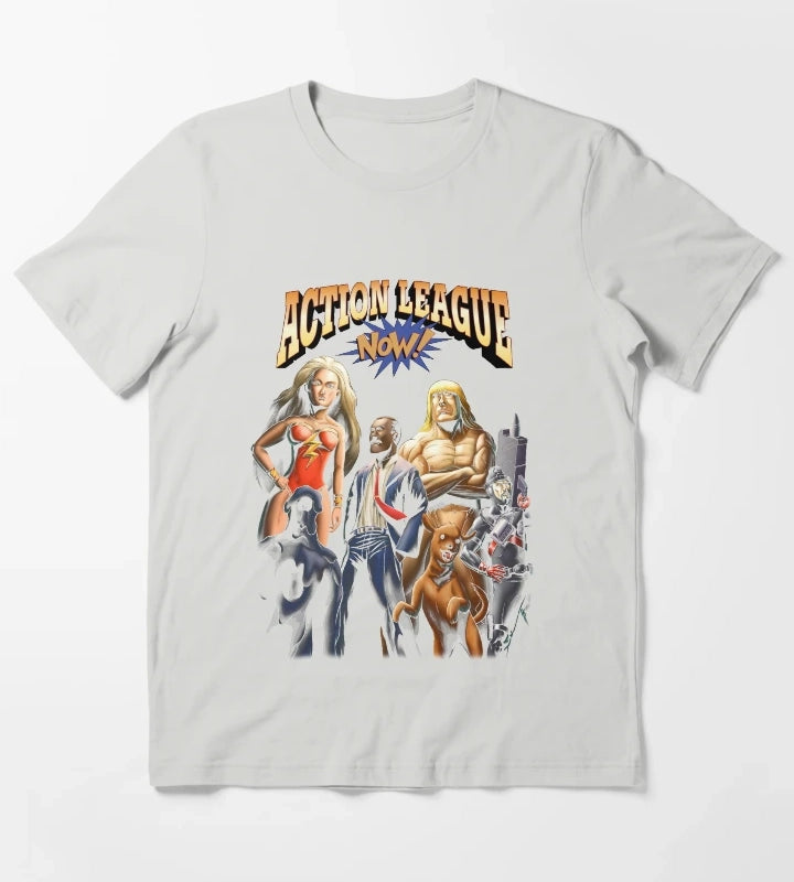 Action League Now T-Shirt Light Grey