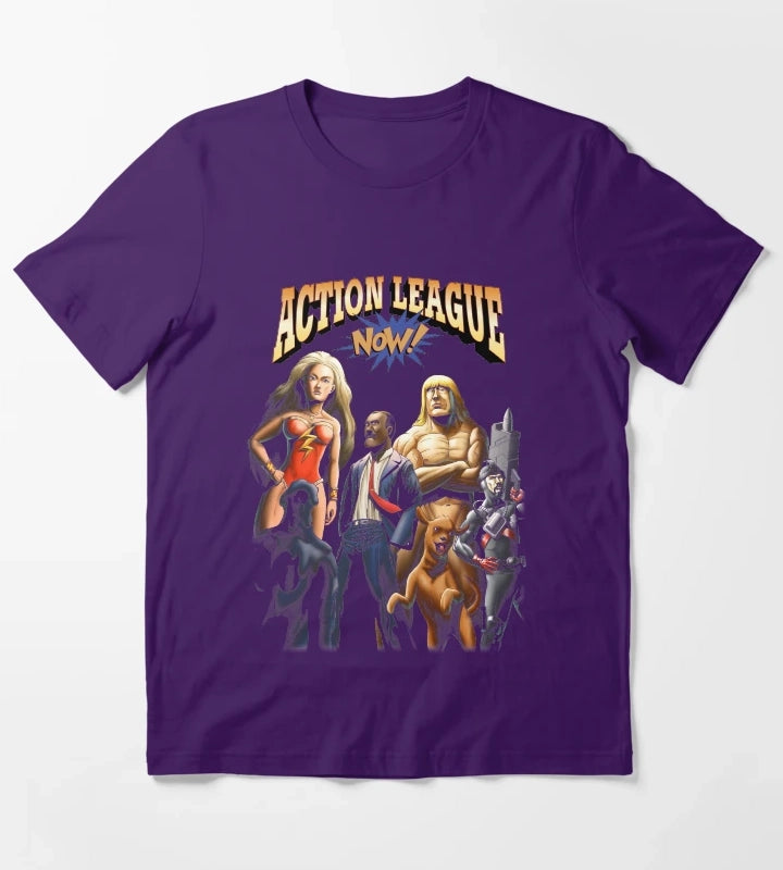 Action League Now T-Shirt Purple