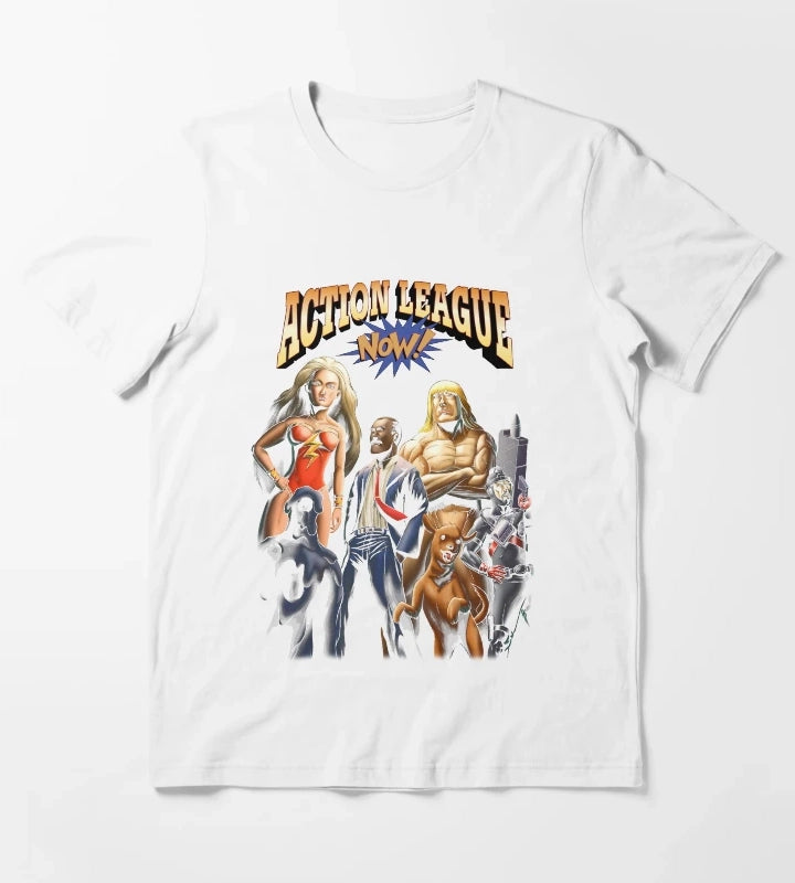 Action League Now T-Shirt White