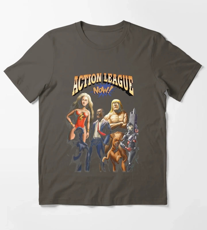 Action League Now T-Shirt Dark Grey