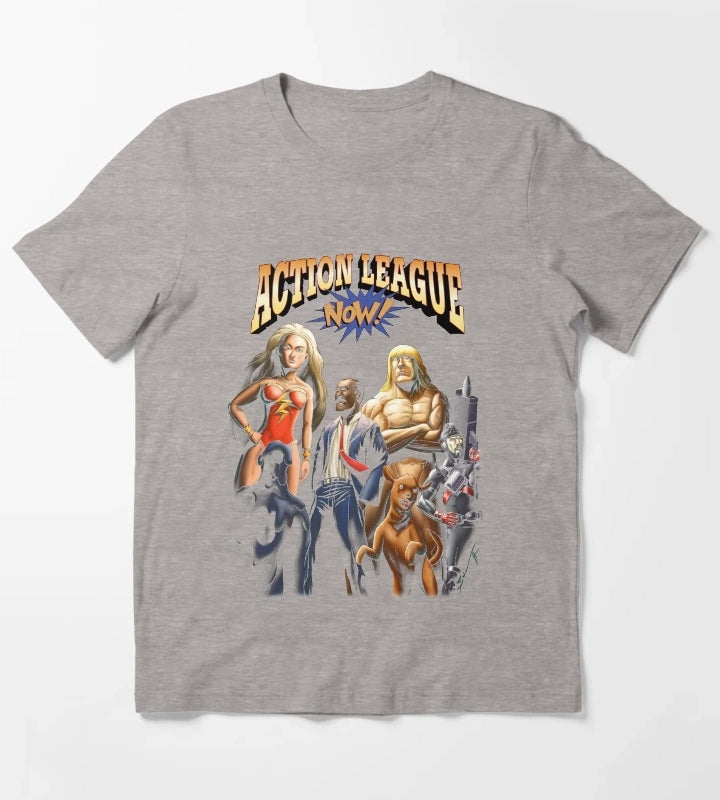 Action League Now T-Shirt Heather Grey