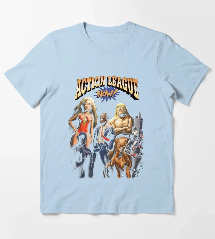 Action League Now T-Shirt Sky Blue