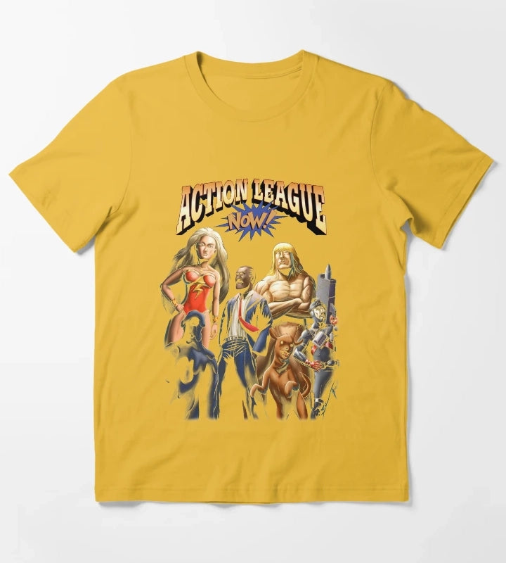 Action League Now T-Shirt Yellow