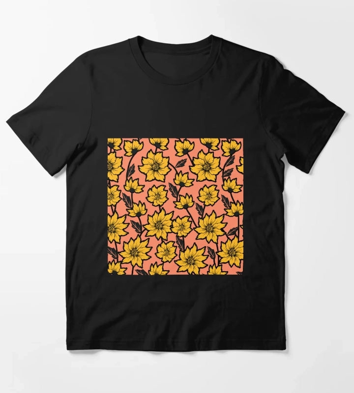 African Daisy Pattern T-Shirt