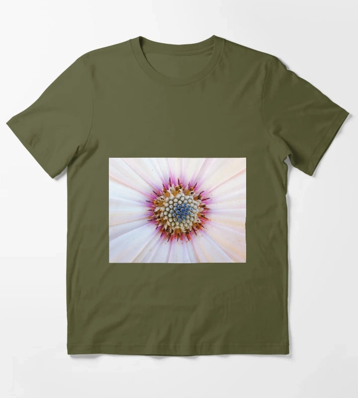 African daisy T-Shirt Olive Green
