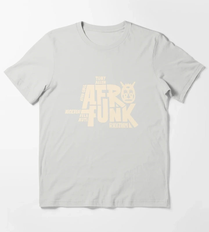 Afro Funk Music T-Shirt Light Grey