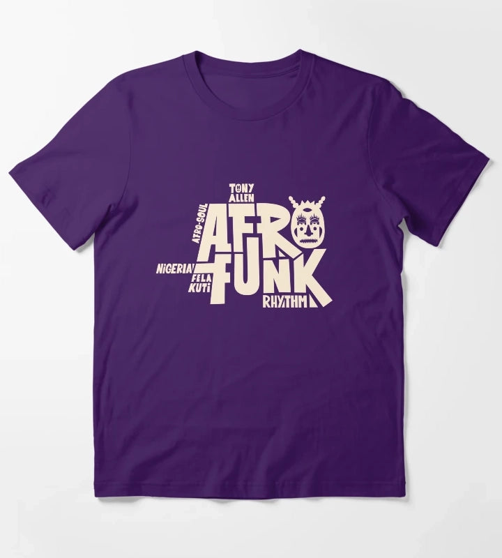 Afro Funk Music T-Shirt Purple