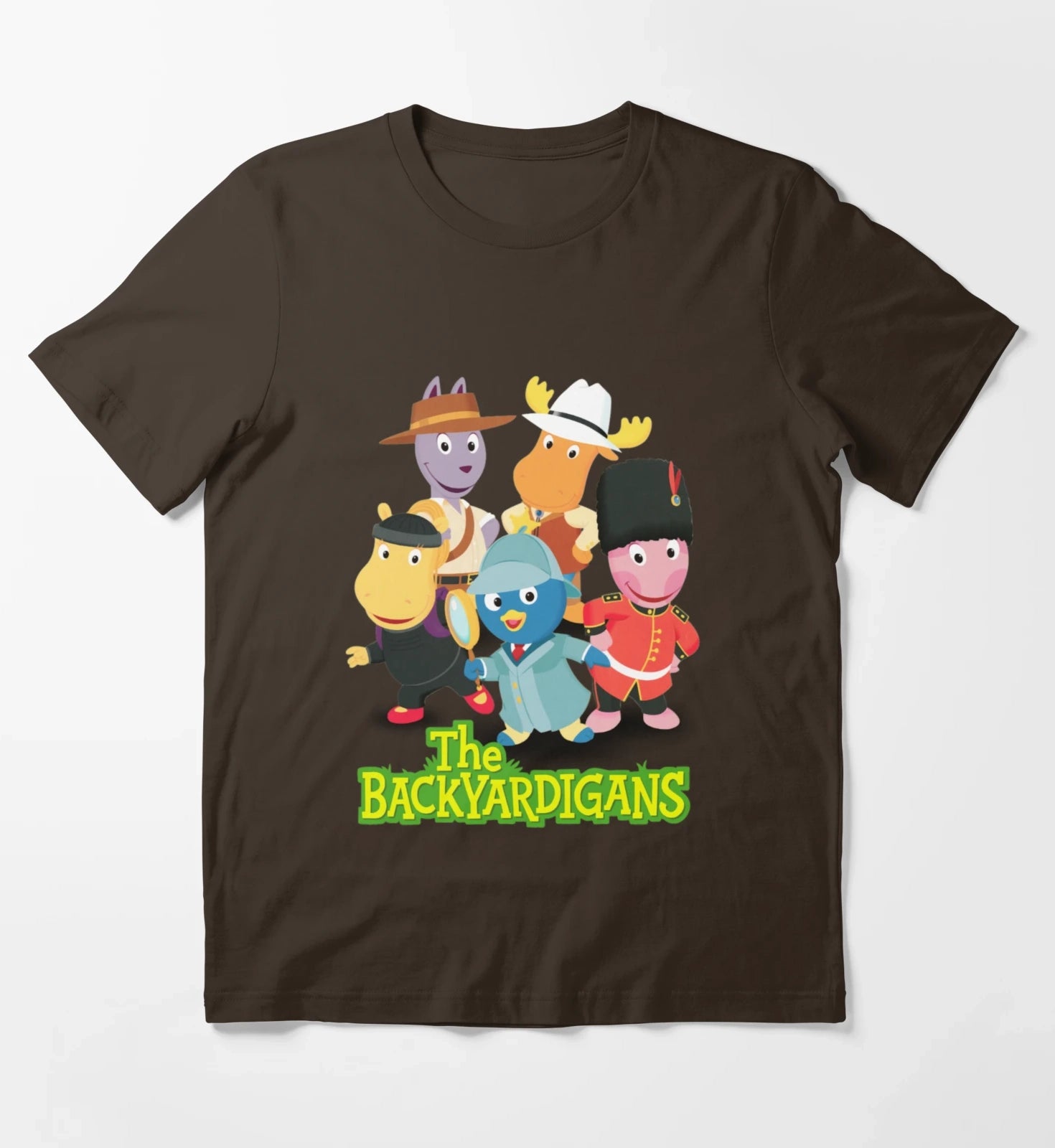 After that its all learned the backyardigans T-Shirt Brown