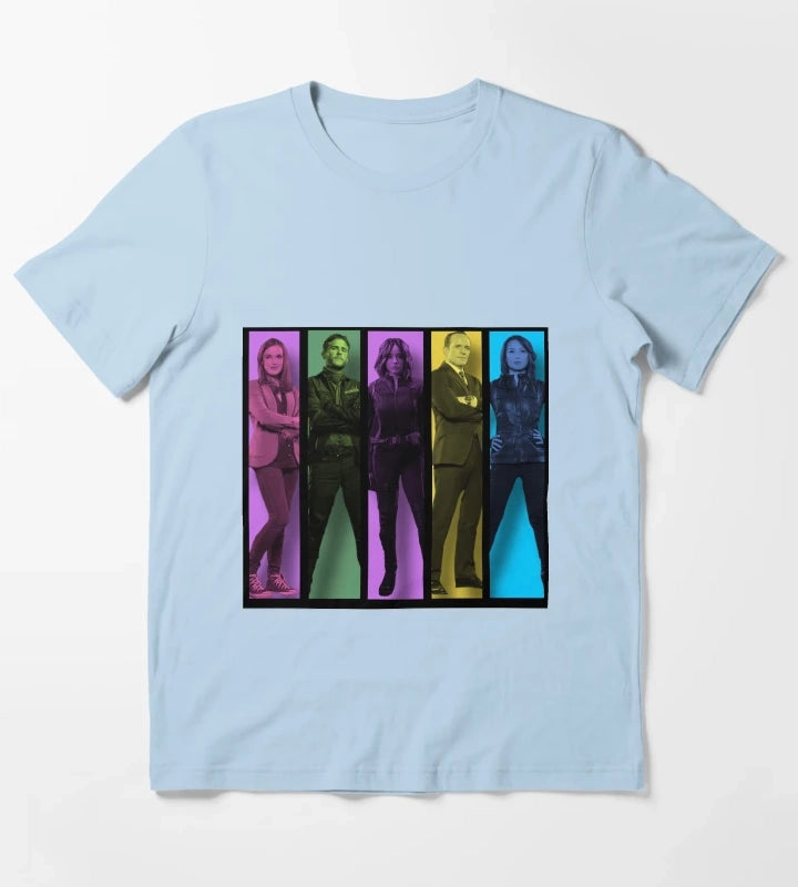 Agents of Shield T-Shirt Sky Blue